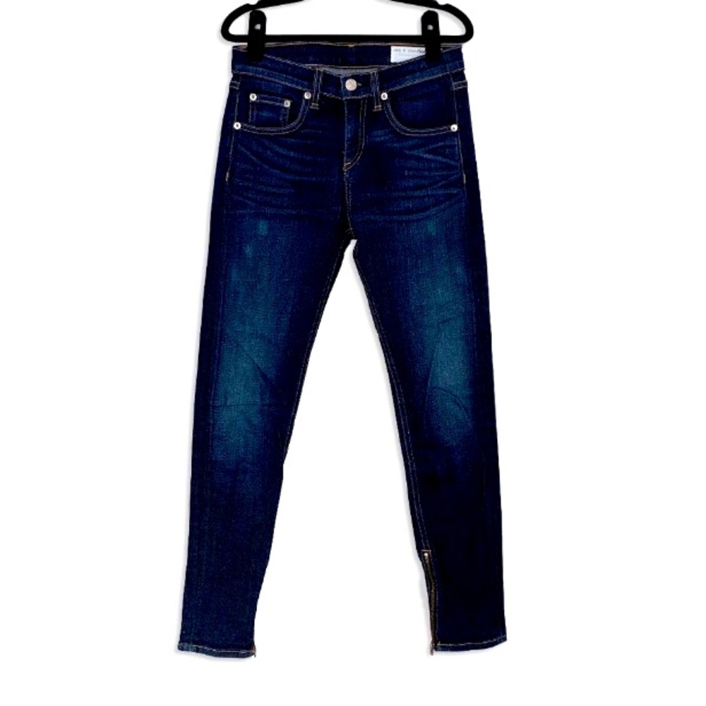 💥LABOR DAY SALE💥Super sexy RAG & BONE dark-blue Skinny jeans ankle zipped up👖